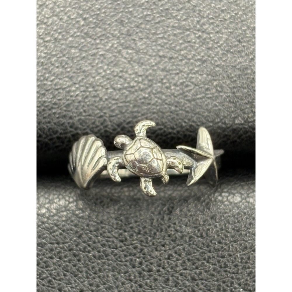 New Condition Sterling Silver Sea Life Toe Ring 925 G13